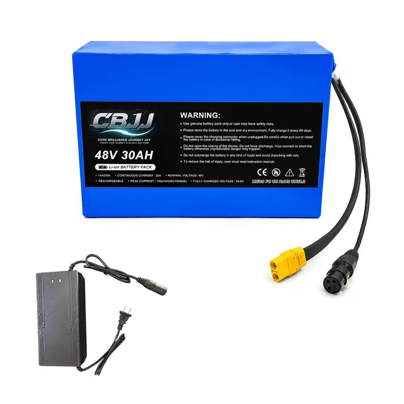 CBJJ HY05 E-Bike Battery 48V 30Ah - 1440Wh, 30A Smart BMS