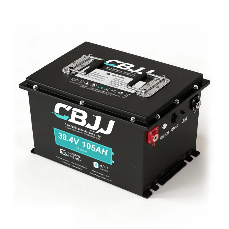 CBJJ ZW28 Golf Cart Battery 38.4V 105Ah LiFePO4 - T-Type Case