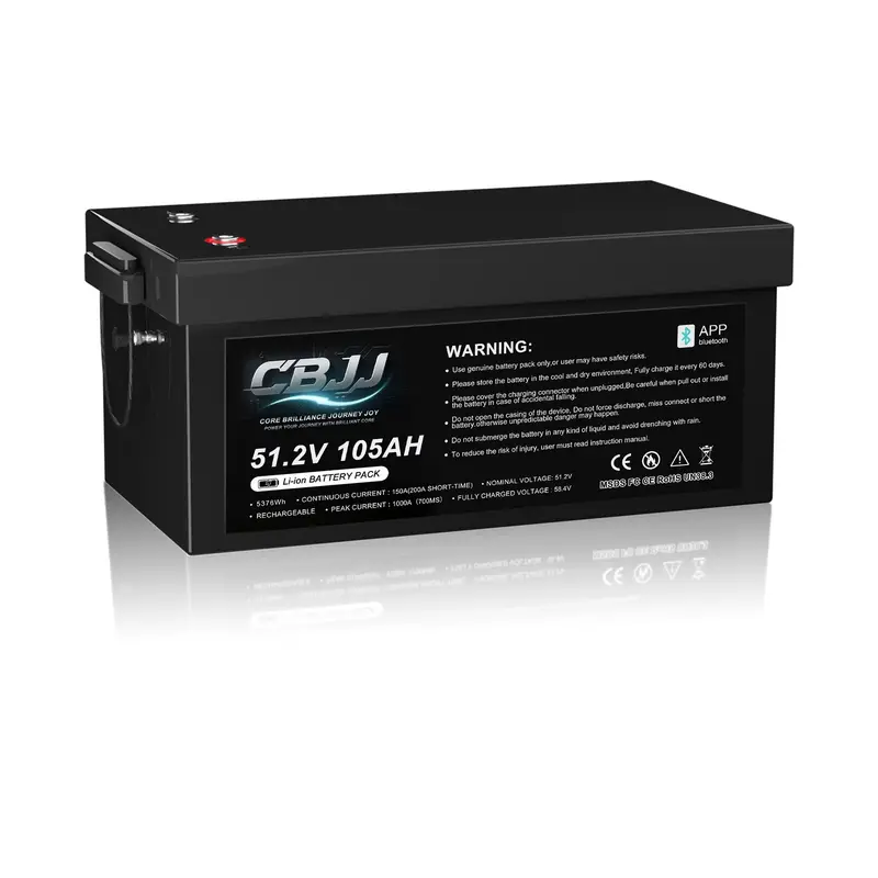 CBJJ ZW29 Golf Cart Battery 51.2V 105Ah LiFePO4 - J-Type Case